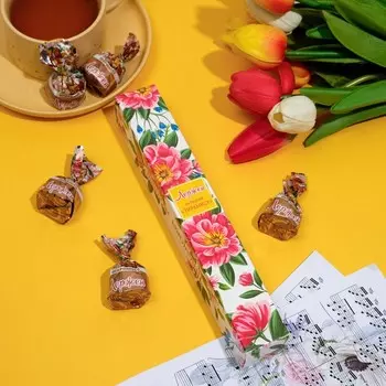 Конфета «Лержен», цветы, с начинкой Тирамису, 90 г