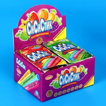 Конфета мягкая "СИ СИ СТИК", в соломинках, 7 г