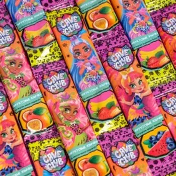 Конфета жевательная Cave club, фруктовые язычки, 10 г