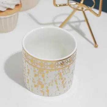 Конфетница керамическая Gold, 220 мл, 914 см, цвет белый