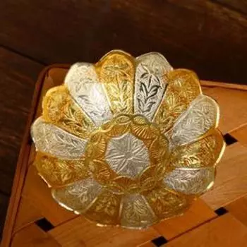 Конфетница «Солнечные лучи», 10104.5 см, латунь