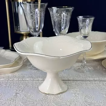 Конфетница на ножке Lenardi «Доминика», размер 20.5х13 см