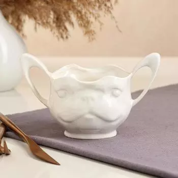 Конфетница-органайзер "Бульдог", белая, 0.3 л