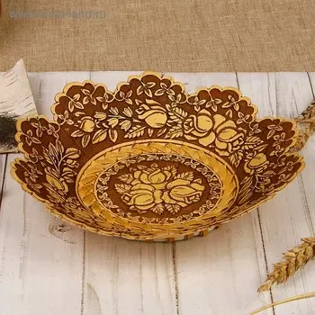 Конфетница «Розы», 19194 см, береста