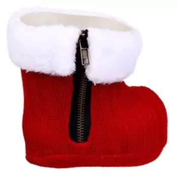 Конфетница «Сапожок», красная