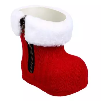 Конфетница «Сапожок», красная