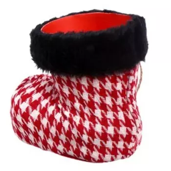 Конфетница «Сапожок», красный