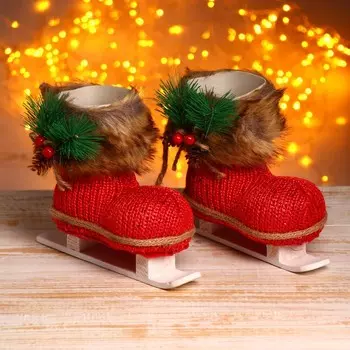 Конфетница «Сапожок», набор 2 шт., МИКС