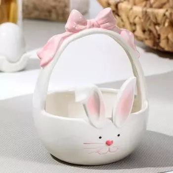 Конфетница керамическая «Зайка», 12,51216 см