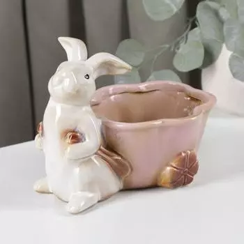 Конфетница керамическая «Зайка», 201314 см, цвет МИКС