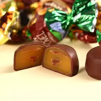 Конфеты шоколадные «23 февраля», вкусы: арахисовая паста, какао, 200 г