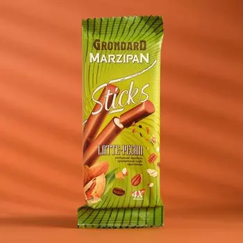 Конфеты глазированные Latte-Pecan "Марципановые палочки с кофе", 50 г