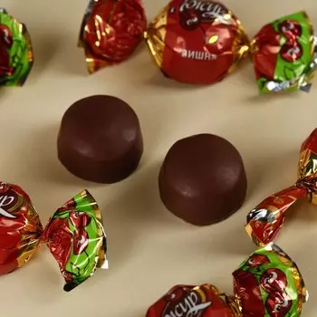 Конфеты подарочные шоколадные «8 марта», с вишневой начинкой, 60 г.