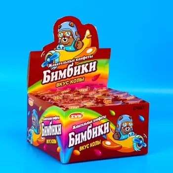 Конфеты жевательные "БимБики" кола, 12 г