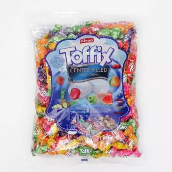 Конфеты жевательные Toffix с фруктовым наполнителем, 1000 г