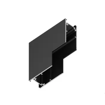 Коннектор Ambrella угловой внутренний для накладного шинопровода Magnetic GL3378 BK, чёрный