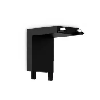 Коннектор Ambrella угловой внутренний для накладного шинопровода Magnetic Ultra Slim GV1104 BK, чёрный IP20 48V