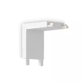 Коннектор Ambrella угловой внутренний для накладного шинопровода Magnetic Ultra Slim GV1103 WH, белый IP20 48V