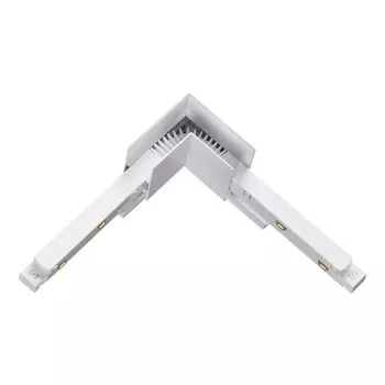 Коннектор L-образный FLUM, цвет белый