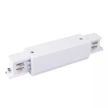 Коннектор прямой для трёхфазного шинопровода Elektrostandard, 165х32х33 мм, цвет белый