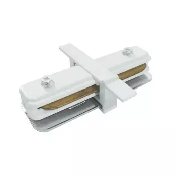 Коннектор прямой для встраиваемого шинопровода Elektrostandard, Track Rail WH Recessed, 78х60х19 мм, цвет белый