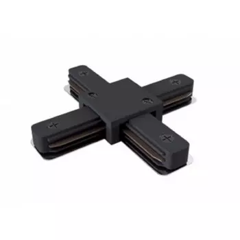 Коннектор TR-1PA-СX-BK X-образный для однофазного шинопровода черный