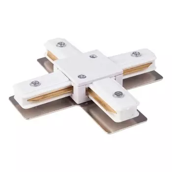 Коннектор X-образный для шинопровода Elektrostandard, Track Rail WH Surface, 106х106х17 мм, цвет белый