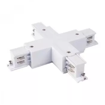 Коннектор X-образный для трёхфазного шинопровода Elektrostandard, 163х163х33 мм, цвет белый