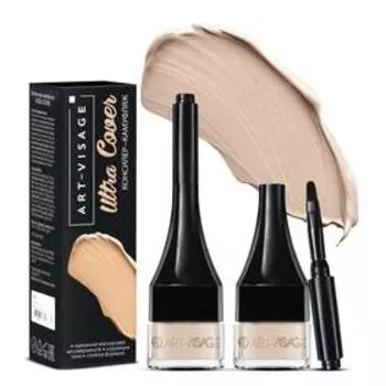 Консилер-камуфляж Art-Visage ULTRA COVER, тон 01 слоновая кость