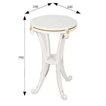 Консоль Глория, 540x540x790, молочный дуб