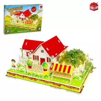 Конструктор 3D «Чудесный домик», 31 деталь