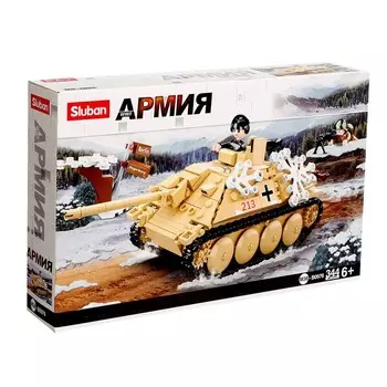 Конструктор Армия ВОВ «Немецкий танк», 344 детали