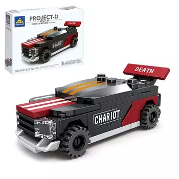 Конструктор блочный Гонка «Мощные моторы. Фурия», 72 детали