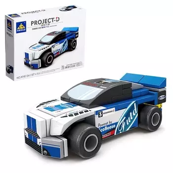 Конструктор блочный Гонка «Мощные моторы. Стрела», 57 деталей