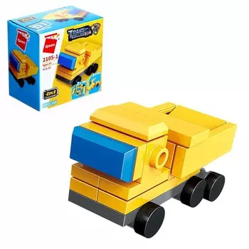 Конструктор блочный «Грузовик», 37 деталей
