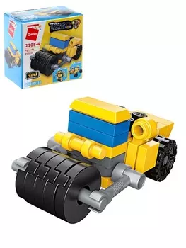 Конструктор блочный «Каток», 35 деталей