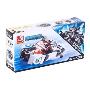 Конструктор блочный «Полицейский катер», 73 детали