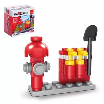 Конструктор блочный «Пожарный гидрант», 24 детали