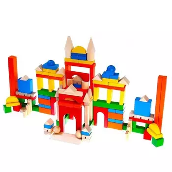 Конструктор деревянный «Красочный замок»
