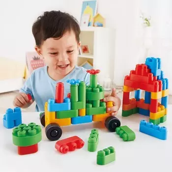 Конструктор детский PolyM «Строитель», 80 элементов