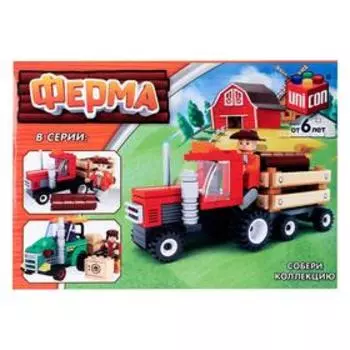 Конструктор Ферма «Лесозаготовочный грузовик», 93 детали