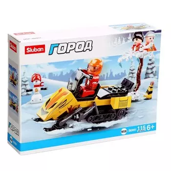 Конструктор Город «Снегоход», 115 деталей