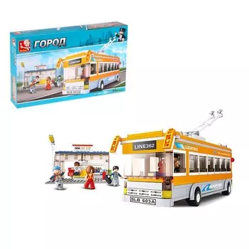 Конструктор Город «Троллейбус», 465 деталей