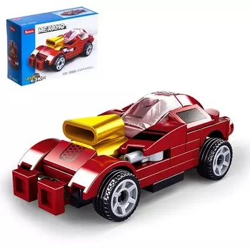 Конструктор инерционный Механо «Тачки», 47 деталей цвет бордовый