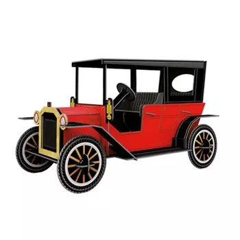 Конструктор картонный 3D + книга «Автомобиль»