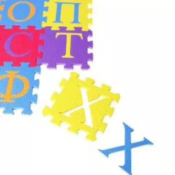 Конструктор-коврик мягкий «Алфавит и животных»