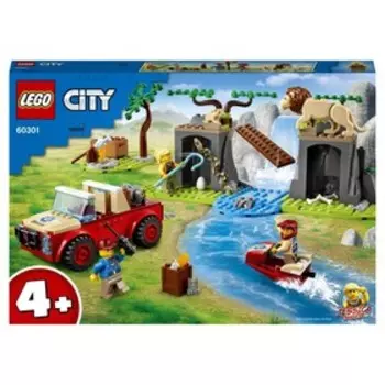 Конструктор Lego City «Спасательный внедорожник для зверей», 157 элементов