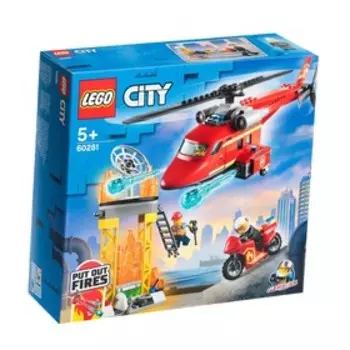 Конструктор Lego «Спасательный пожарный вертолёт», 60281, 212 деталей