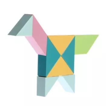 Конструктор магнитный «Магический танграм», 28 деталей