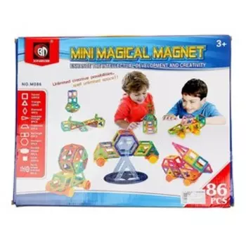 Конструктор магнитный «Мини магический магнит», 86 деталей, уценка